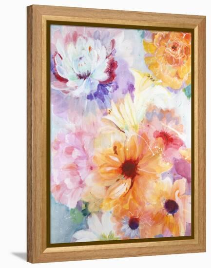 Floral Array-Jill Martin-Framed Stretched Canvas