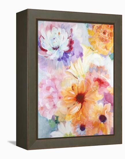 Floral Array-Jill Martin-Framed Stretched Canvas