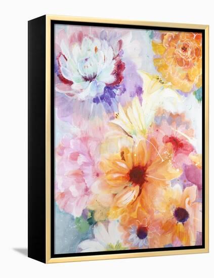 Floral Array-Jill Martin-Framed Stretched Canvas