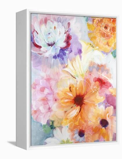 Floral Array-Jill Martin-Framed Stretched Canvas