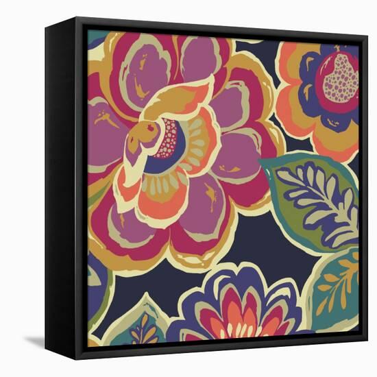 Floral Assortment Square I-Hugo Wild-Framed Stretched Canvas