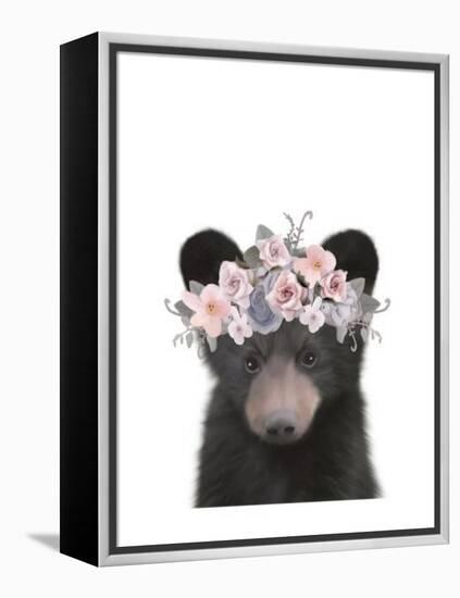 Floral Bear-Leah Straatsma-Framed Stretched Canvas