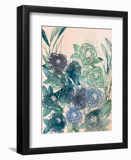 Floral Blue-Jessica Pidcock-Framed Premium Giclee Print