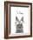 Floral Bunny Be Brave-Leah Straatsma-Framed Art Print