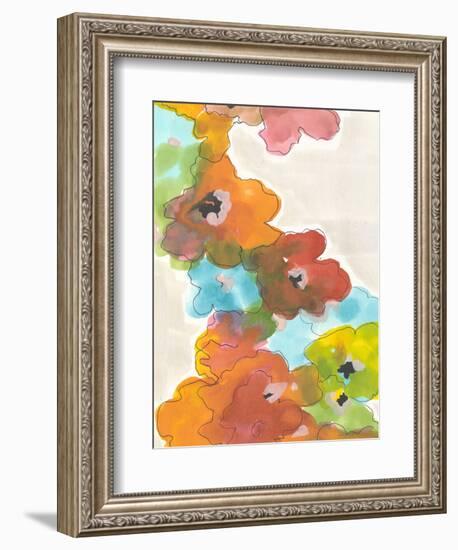 Floral Cascade II-Jodi Fuchs-Framed Art Print