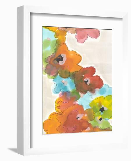 Floral Cascade II-Jodi Fuchs-Framed Art Print
