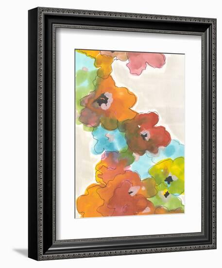 Floral Cascade II-Jodi Fuchs-Framed Art Print