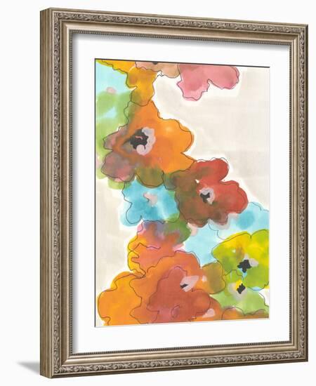 Floral Cascade II-Jodi Fuchs-Framed Art Print