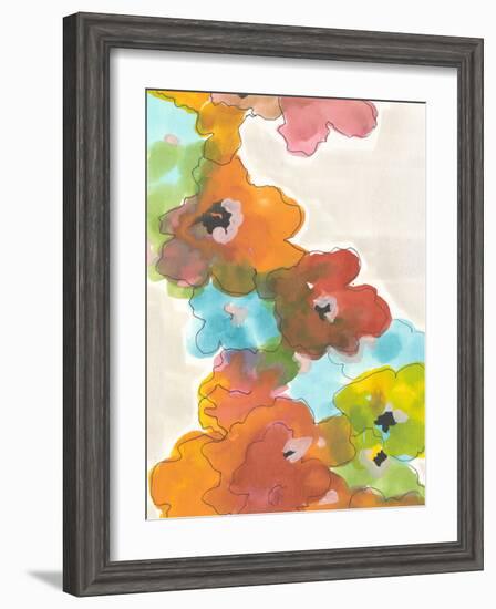 Floral Cascade II-Jodi Fuchs-Framed Art Print