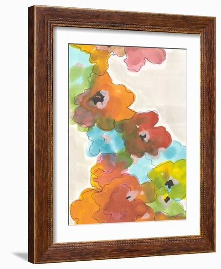 Floral Cascade II-Jodi Fuchs-Framed Art Print