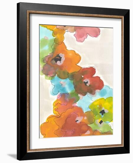 Floral Cascade II-Jodi Fuchs-Framed Art Print