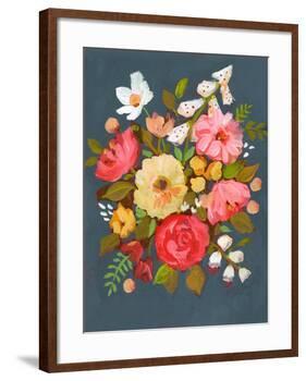 Floral Charcoal Ground-Sharon Montgomery-Framed Art Print