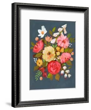 Floral Charcoal Ground-Sharon Montgomery-Framed Art Print