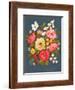 Floral Charcoal Ground-Sharon Montgomery-Framed Art Print