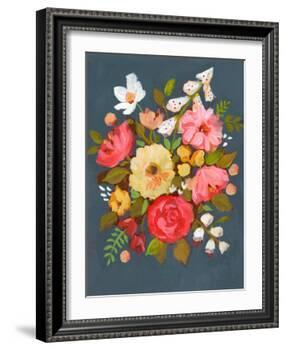 Floral Charcoal Ground-Sharon Montgomery-Framed Art Print