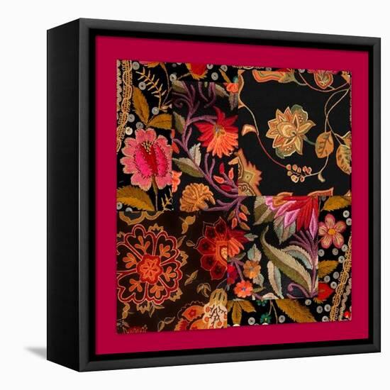 FLORAL COLLAGE-Linda Arthurs-Framed Premier Image Canvas