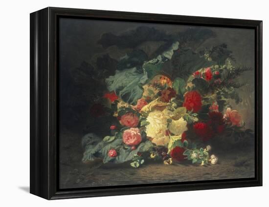 Floral Composition-Jean Baptiste Claude Robie-Framed Premier Image Canvas