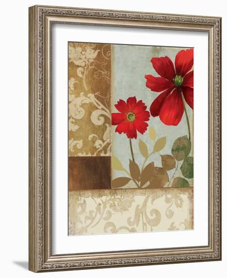 Floral Damask II-Andrew Michaels-Framed Art Print