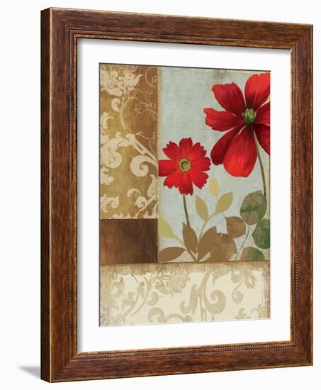 Floral Damask II-Andrew Michaels-Framed Art Print