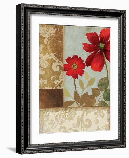 Floral Damask II-Andrew Michaels-Framed Art Print