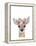 Floral Deer-Leah Straatsma-Framed Stretched Canvas