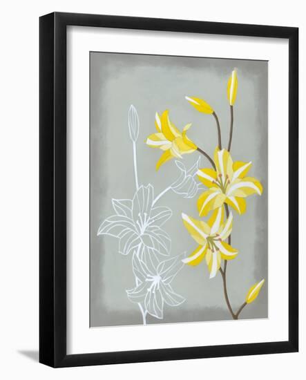 Floral Echo II-Vanna Lam-Framed Art Print