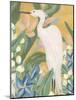 Floral Egret I-June Vess-Mounted Art Print