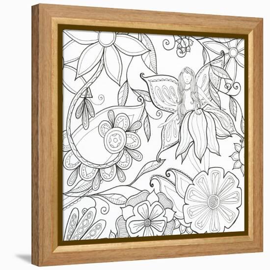 Floral & Fairy-Pam Varacek-Framed Stretched Canvas