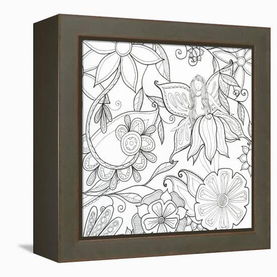 Floral & Fairy-Pam Varacek-Framed Stretched Canvas