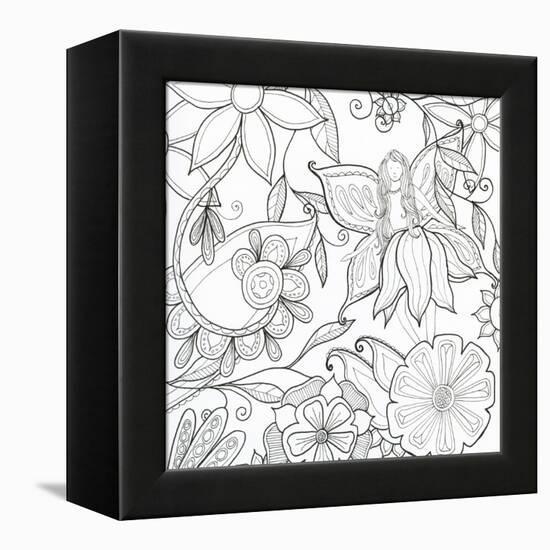 Floral & Fairy-Pam Varacek-Framed Stretched Canvas