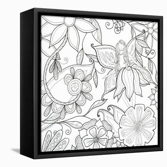 Floral & Fairy-Pam Varacek-Framed Stretched Canvas