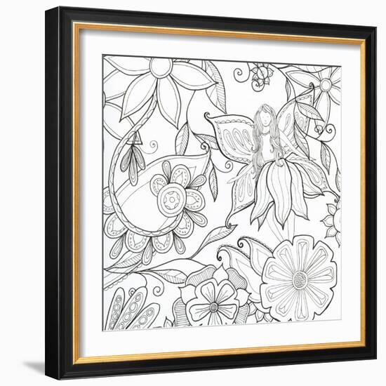 Floral & Fairy-Pam Varacek-Framed Premium Giclee Print