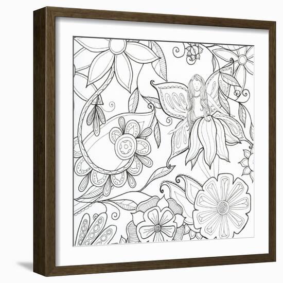 Floral & Fairy-Pam Varacek-Framed Art Print