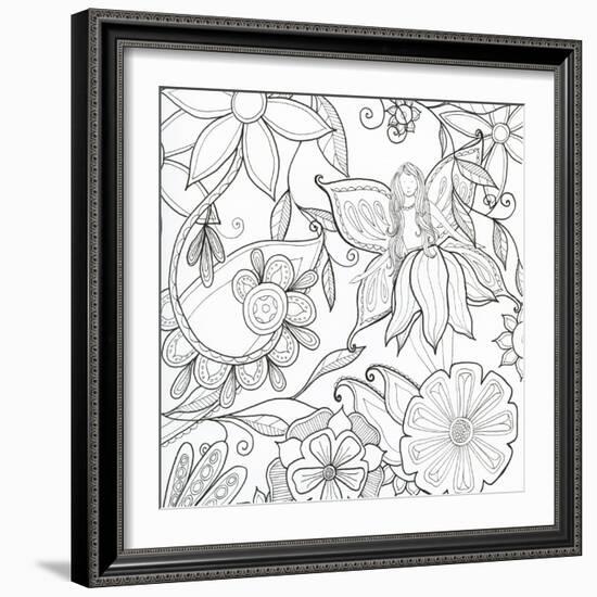 Floral & Fairy-Pam Varacek-Framed Art Print