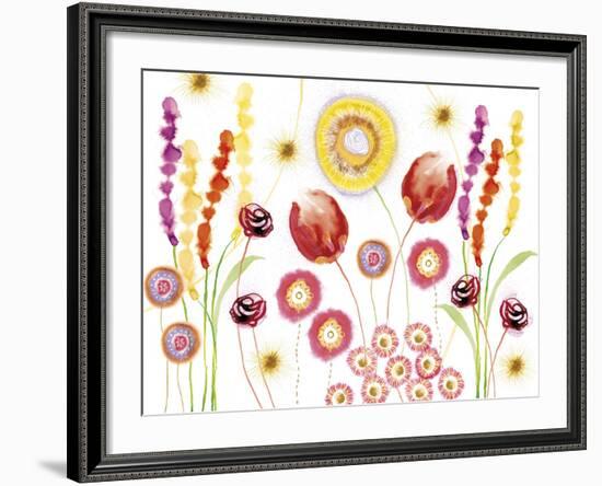 Floral Fantasy II-Ingrid Van Den Brand-Framed Giclee Print