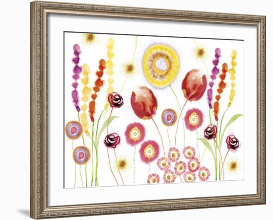 Floral Fantasy II-Ingrid Van Den Brand-Framed Giclee Print