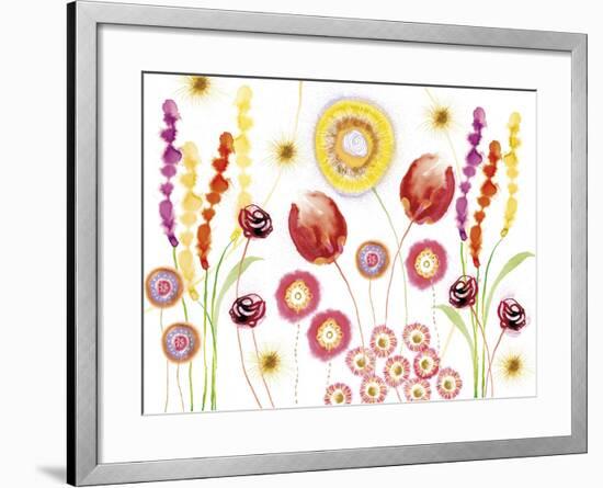 Floral Fantasy II-Ingrid Van Den Brand-Framed Giclee Print