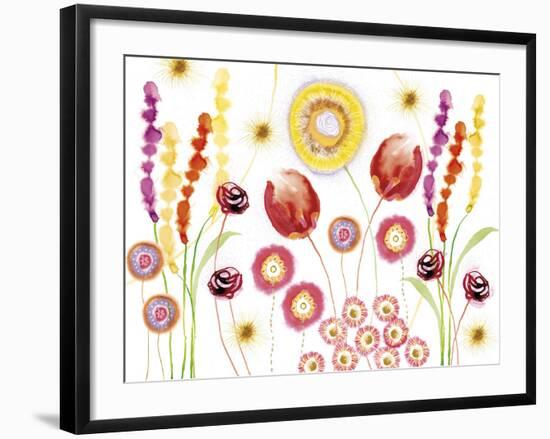 Floral Fantasy II-Ingrid Van Den Brand-Framed Giclee Print