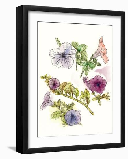 Floral Field Notes III-Melissa Wang-Framed Art Print