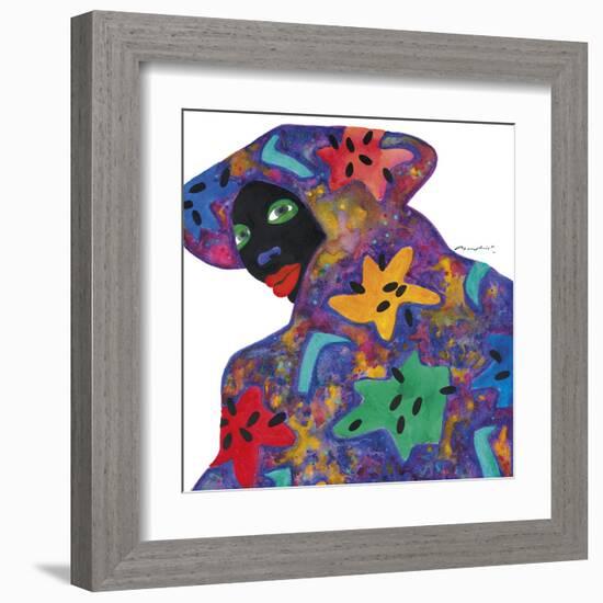 Floral Figure - Glance-Gerry Baptist-Framed Giclee Print