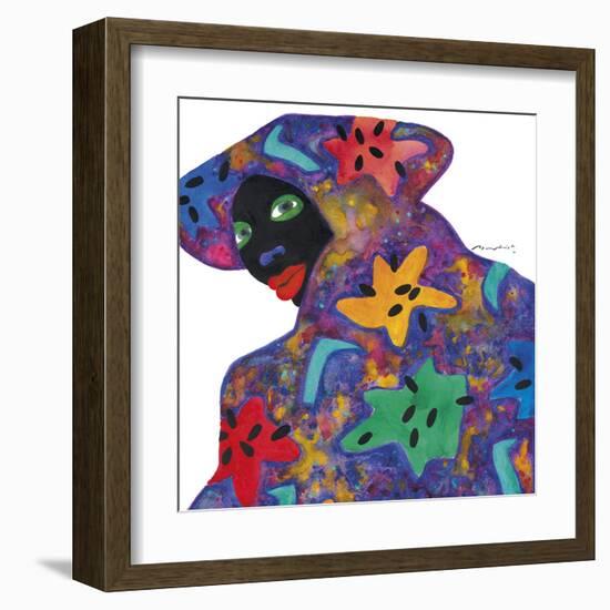 Floral Figure - Glance-Gerry Baptist-Framed Giclee Print