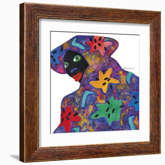 Floral Figure - Glance-Gerry Baptist-Framed Giclee Print