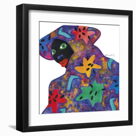 Floral Figure - Glance-Gerry Baptist-Framed Giclee Print