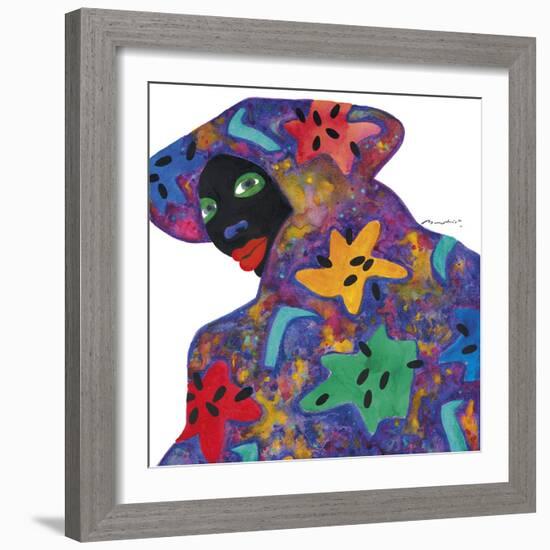 Floral Figure - Glance-Gerry Baptist-Framed Giclee Print