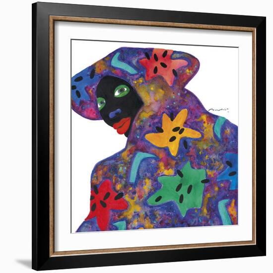 Floral Figure - Glance-Gerry Baptist-Framed Giclee Print