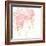 Floral Figures I Pink Gold Sq-Anne Tavoletti-Framed Art Print