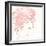 Floral Figures I Pink Gold Sq-Anne Tavoletti-Framed Art Print