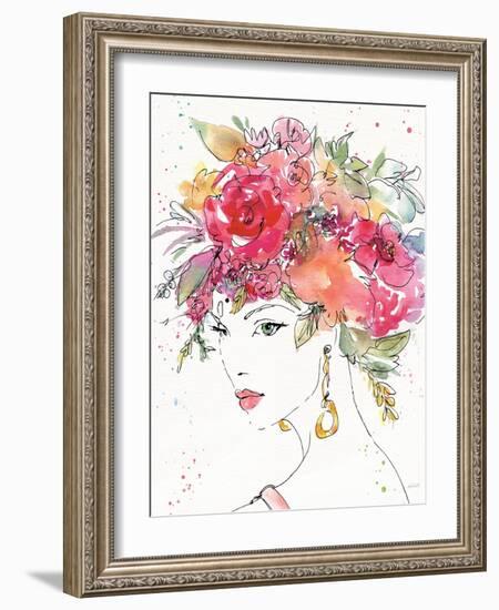 Floral Figures II-Anne Tavoletti-Framed Art Print