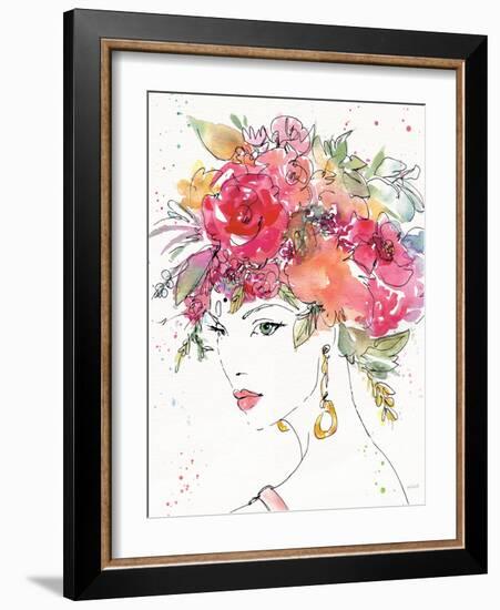 Floral Figures II-Anne Tavoletti-Framed Art Print