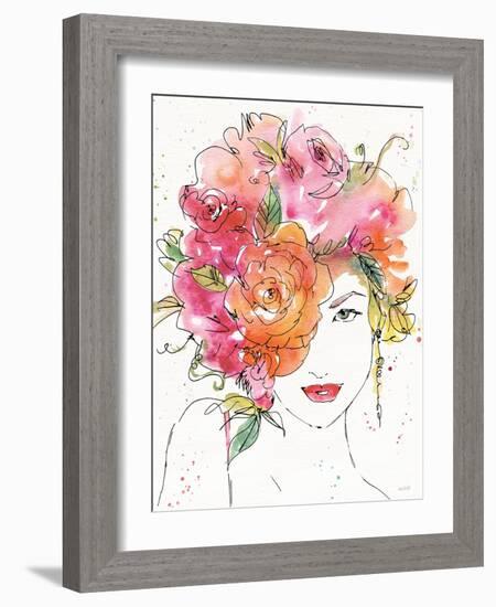 Floral Figures IV-Anne Tavoletti-Framed Art Print